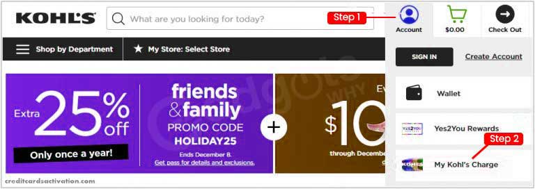 Kohl's Credit Card Online