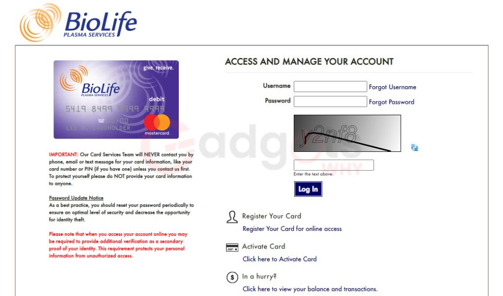 BioLife Citi Card Prepaid